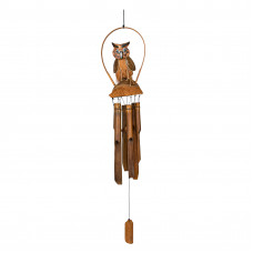 BC 024002 Поющие ветра из бамбука с фигуркой совы 40 см BC 024002 Поющие ветра из бамбука с фигуркой совы 40 см